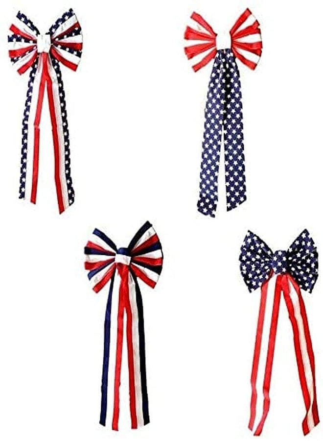 Patriotic 26 inch Velvet Bow 4 Assorted Styles