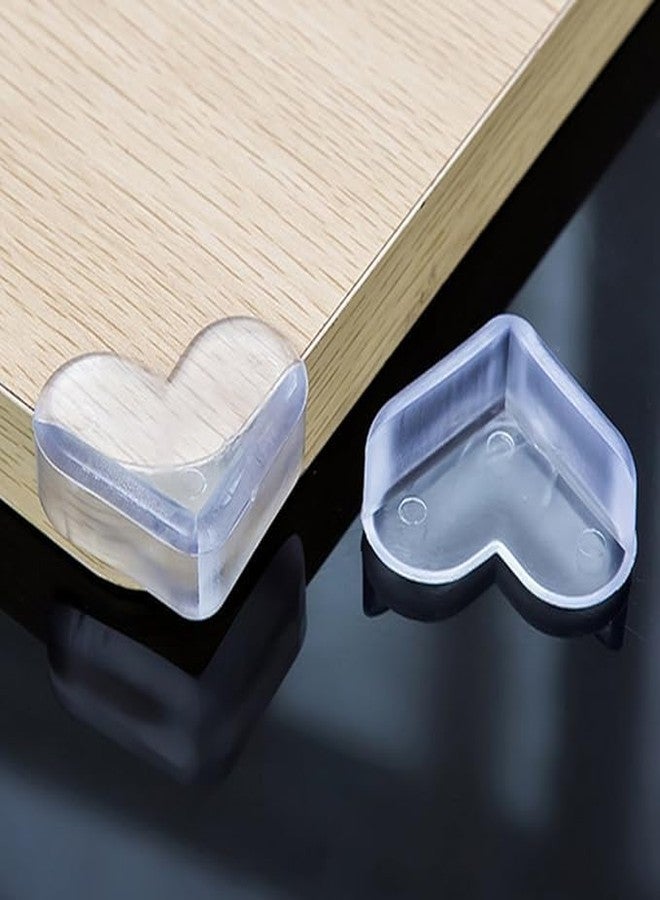 CLICKSWIFT واقيات زوايا سيليكون للأطفال من كليك سويفت®، واقيات حواف الأثاث لحماية الأطفال، أمان للأطفال ضد الحواف الحادة، غير سام، خالٍ من مادة BPA - 4 قطع [شفاف] - Image 2