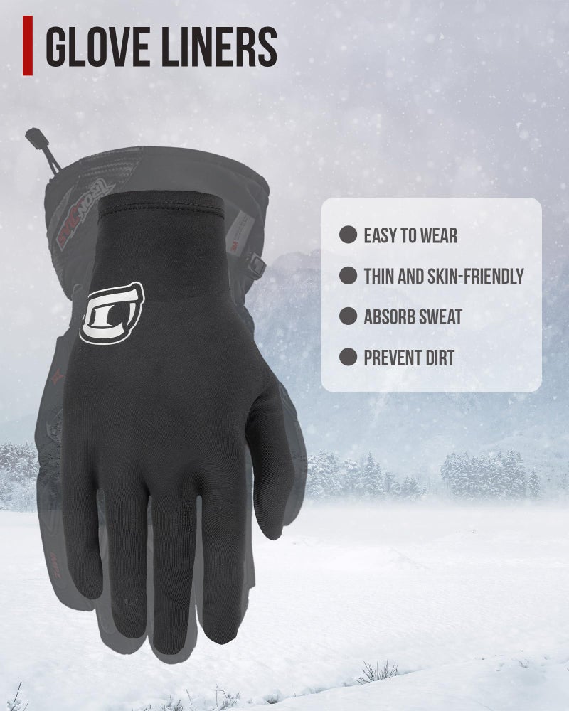 BORLENI Glove Liners - Lightweight Riding Gloves Liners for Motorcycle,Cycling Hiking,Sporting,Driving,Running,Skiing for Men Women - Image 2