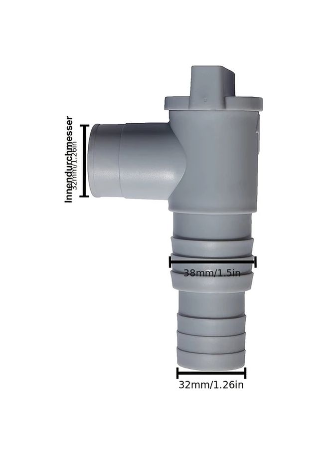 Motorhome Waste Grey Water Tank Drainage Drain Tap 1 Set 28mm 32mm Includes Mounting Bracket Caravan - Image 2