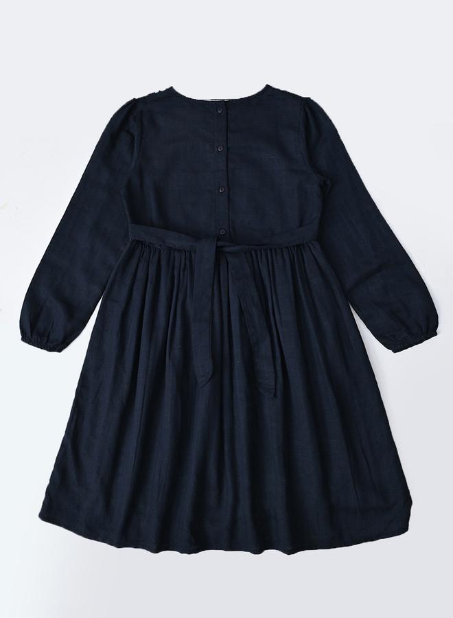 BELLA MODA Embroidered A-Line Dress - Image 3