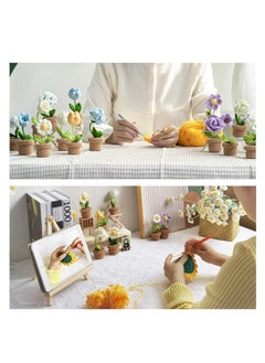 Arabest Crochet Kit for Beginners, 6Pcs Flowers Knitting Kit for Beginners Adults, Easy Crochet Kit for Beginners, Beautiful Flower, with Step-by-Step Instructions and Video Tutorials  - Image 5