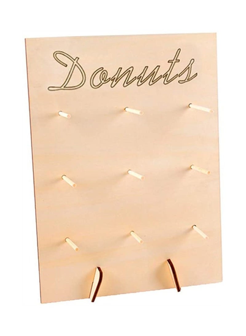 Goolsky Wooden Doughnut Rack for Wedding Supplies Birthday Party Baby Shower Household Decoration - Image 3