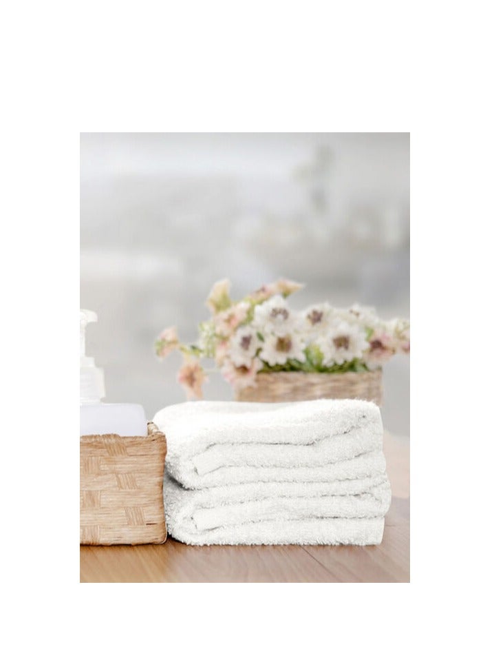 Princes Ring Spun Bath Towel Cotton, White 70X140cm - Image 4