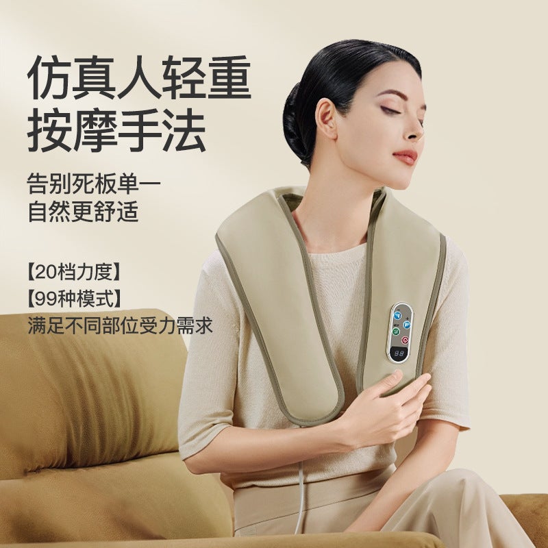 Haixiahu Massage Shawl for Neck, Back & Shoulder Pain Relief - Home Use Gift - Image 2