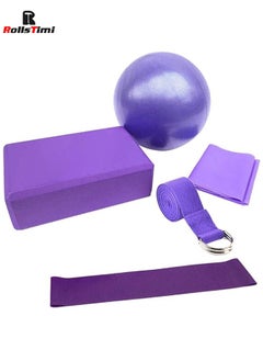 5pcs Yoga Equipment Set Yoga Ball Exercise Gymnastic Fitness Pilates Ball Exercise Yoga Blocks Resistance Loop Band - pzsku/Z285982C81EF244313110Z/45/_/1728543481/23eb828d-3fbd-4046-86ab-d2af7cee8344