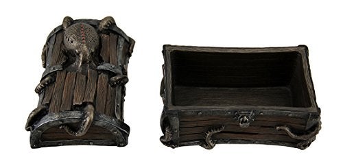 Zeckos Veronese Design Octopus Escape Decorative Deep Sea Treasure Chest Trinket Box - Image 5