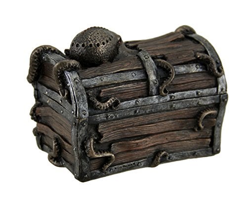 Zeckos Veronese Design Octopus Escape Decorative Deep Sea Treasure Chest Trinket Box - Image 2