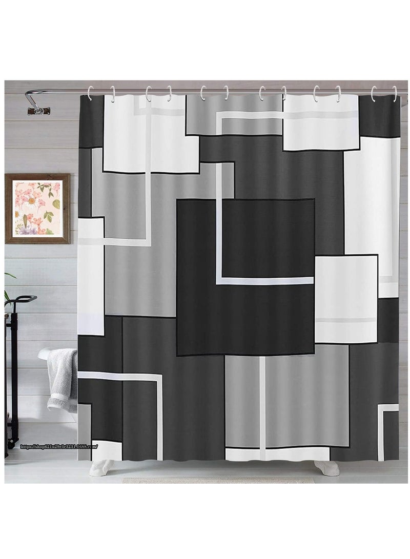 HomarKet Shower Liner 70W X 78H Inch Curtain Bathroom Waterproof Anti-Mold Modern Minimalist Fashion Curtain For Bathroom And Bathtub No Chemical Smell with 12 Rustproof Metal Grommet Holes 