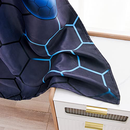 NTBED Game Console Blackout Curtains Drapes for Kids Bedroom Play Room 2 Panels Darkening Grommets Window Treatment, 42Wx63L, Blue - Image 3