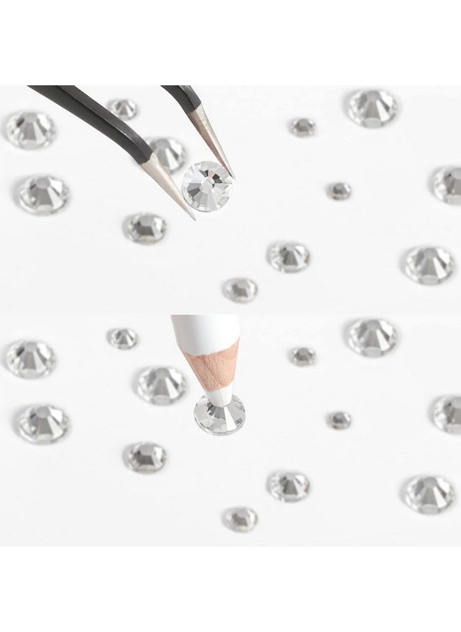 BEADSLAND Rhinestones For Makeup8 Sizes 2500Pcs Crystal Flatback Rhinestones Face Gems For Nails Crafts With Tweezers And Wax Pencilclearss4Ss30  - Image 5
