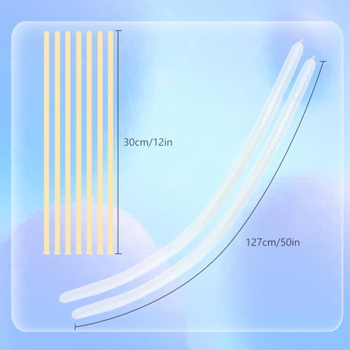 QWZify 260 Balloons Clear 100 Pcs Long Balloons For Tying Balloon Arch Back To School Animal Balloon Clear 260 Globos Largos Para Hacer Figuras Birthday Valentines Party Decor - Image 2