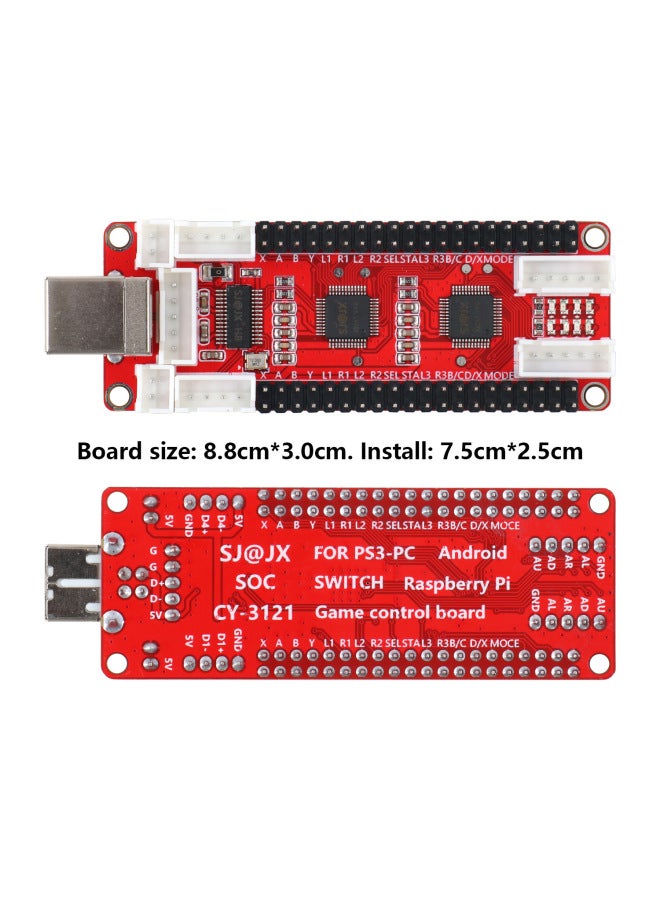 Arcade Rocker Chip Circuit Board Single Double Four-person Game Multiple Expansion Ports Support Multi-platform - Image 2