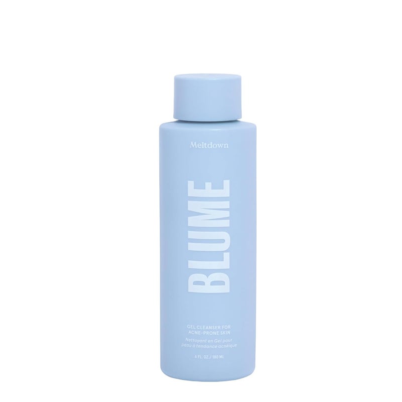 Blume Meltdown Gel Cleanser  Soothing Facial Cleanser for AcneProne Skin  Maintains pH Balance and Gently Removes Makeup  Infused with Salicylic Acid Green Tea Extract and Ceramides 6 Fl Oz