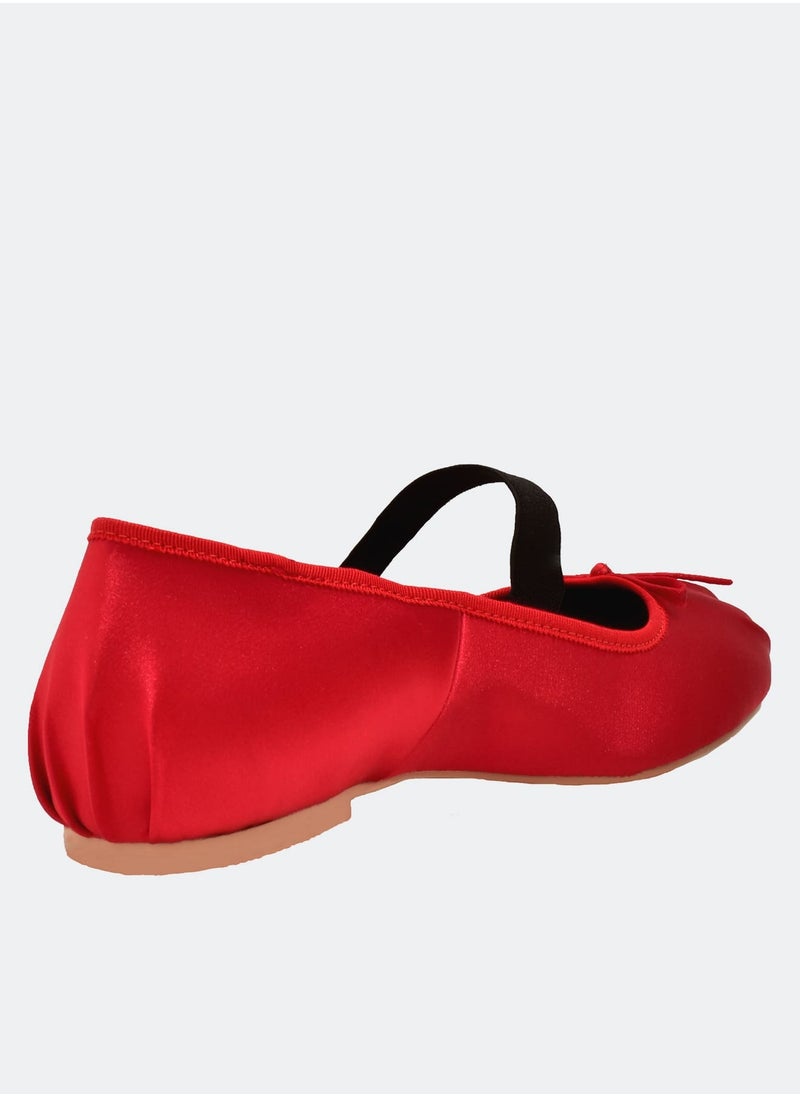 THALIA - Red Mary-Jane Ballet Flats - Image 1