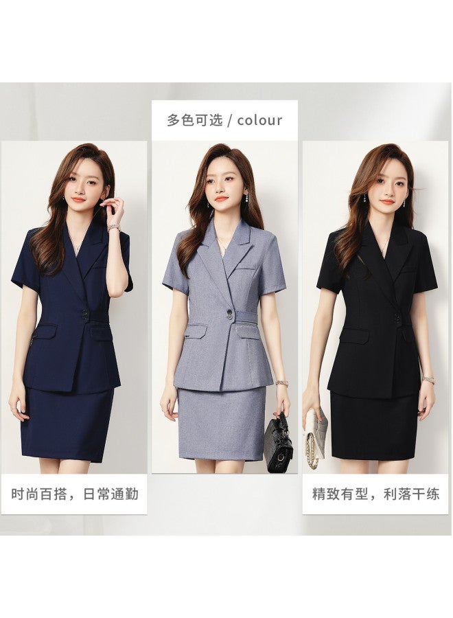 ROMON Women'S Suit, Business Casual, Elegant And Versatile Two-Piece Set For Work Commute - Image 4
