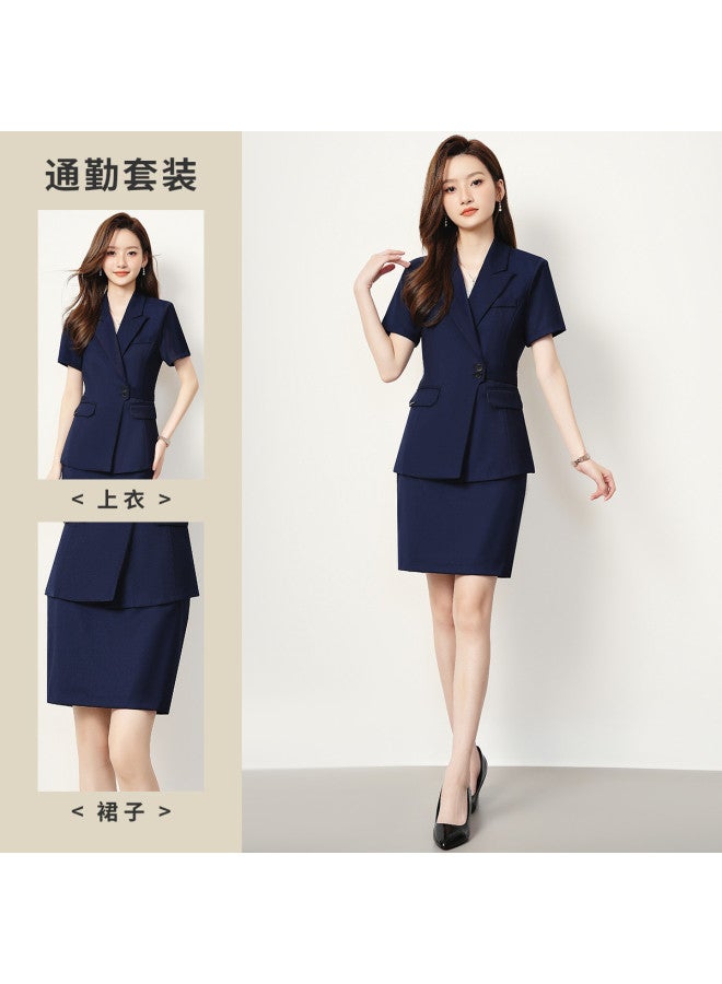 ROMON Women'S Suit, Business Casual, Elegant And Versatile Two-Piece Set For Work Commute - Image 3
