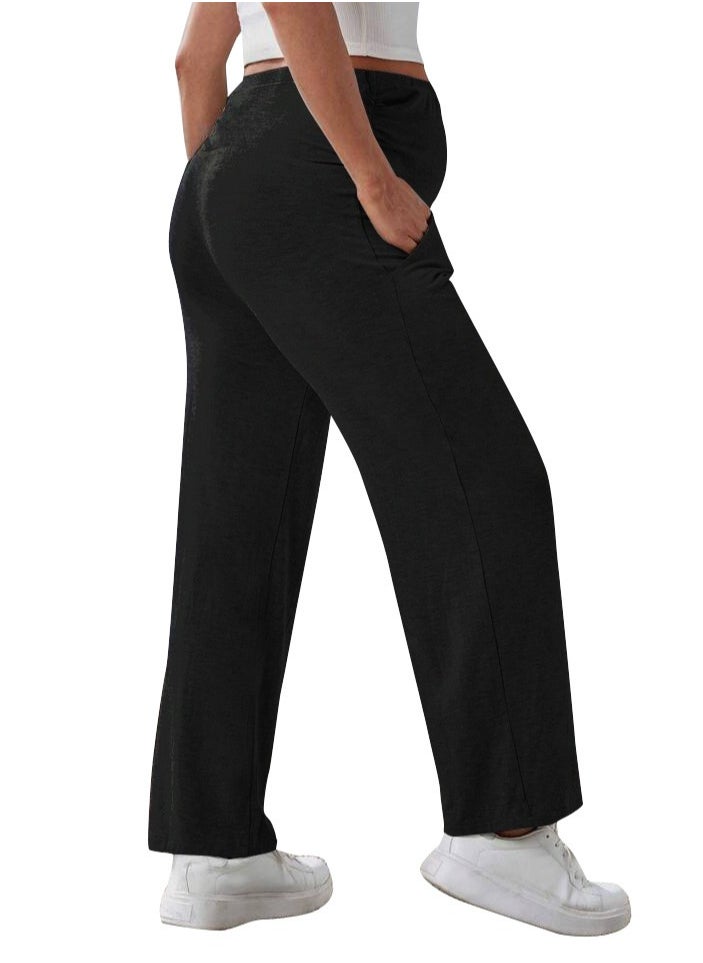 RedMapleTEK New Women's Straight Leg Maternity Pants Plus Size  - Image 5