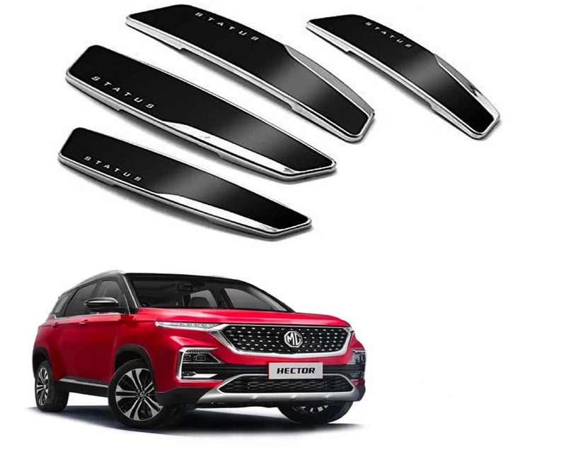 Auto E-Shopping Status Car Door Guard Edge Protector Black Color for MG Hector Set of 4 Pieces - Image 1