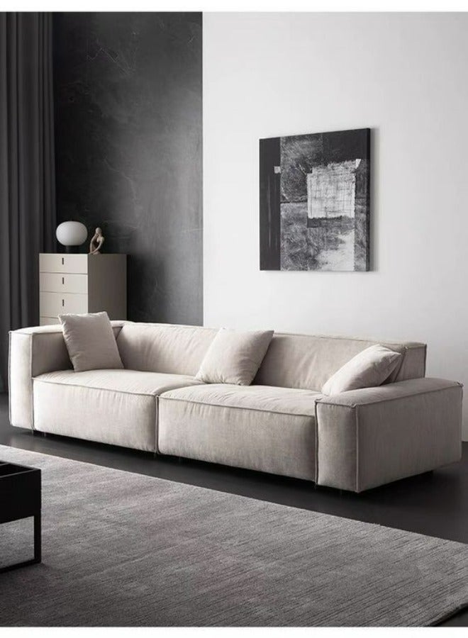 HODGE Sofa size 280x170, white color, made of durable Swedish wood and Super Soft fabric, Safa Al Madinah - Image 1