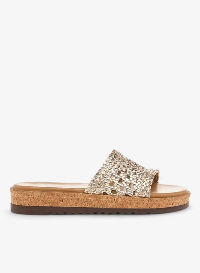 Paprika WHITE Braid Textured Slip-On Comfort Sandals for Women | Best Price UAE