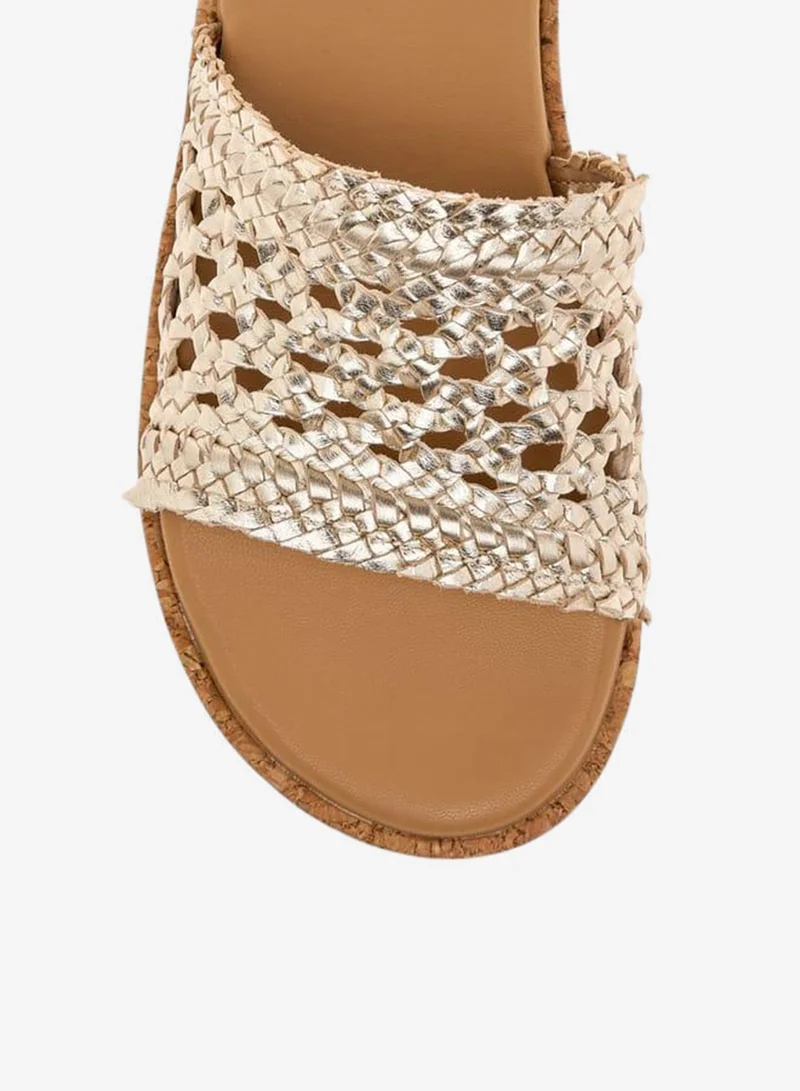 Paprika WHITE Braid Textured Slip-On Comfort Sandals for Women | Best Price UAE