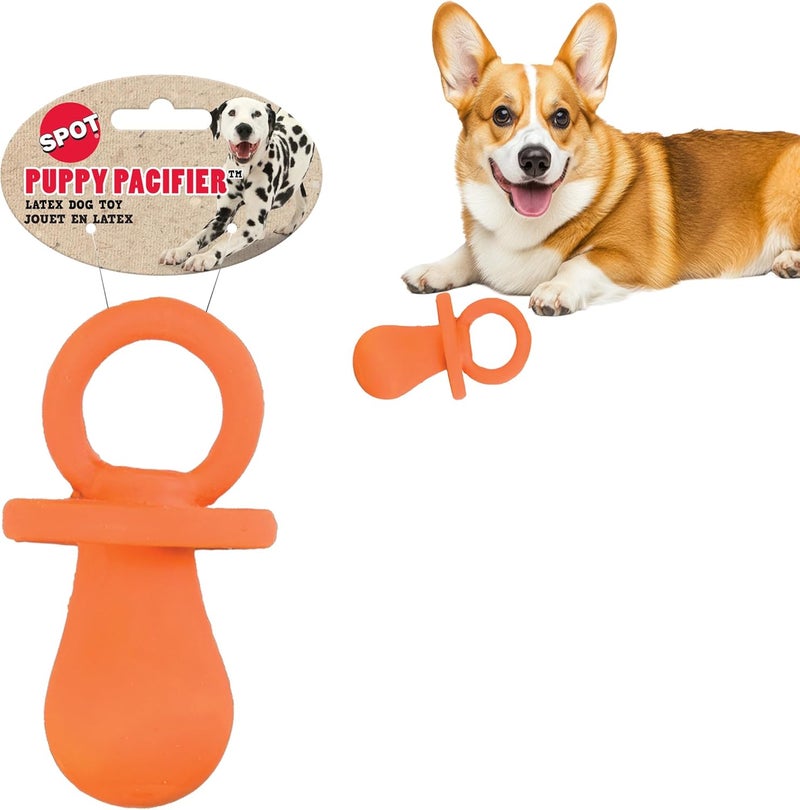 SPOT Ethical Puppy Pacifier Latex Dog Toy - Image 1