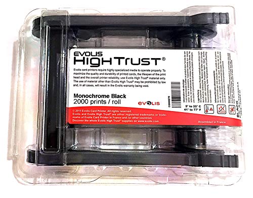 Evolis RCT023NAA Black Print Ribbon - Print Ribbons Zenius Primacy, Black, Thermal Transfer, Black, Grey - Image 3