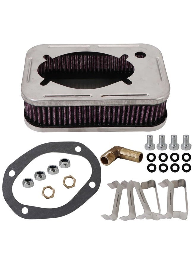 kipa Air Filter assembly for Weber DFEV DFAV 32/36 Washable Air Filter Cleaner 1 7/8" Tall 99217.472 - Image 1