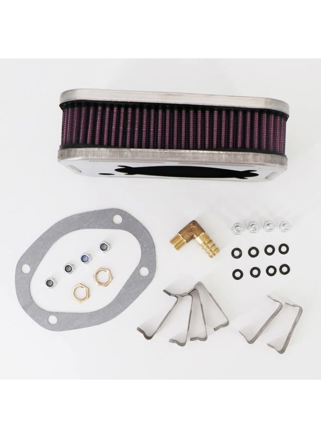 kipa Air Filter assembly for Weber DFEV DFAV 32/36 Washable Air Filter Cleaner 1 7/8" Tall 99217.472 - Image 4