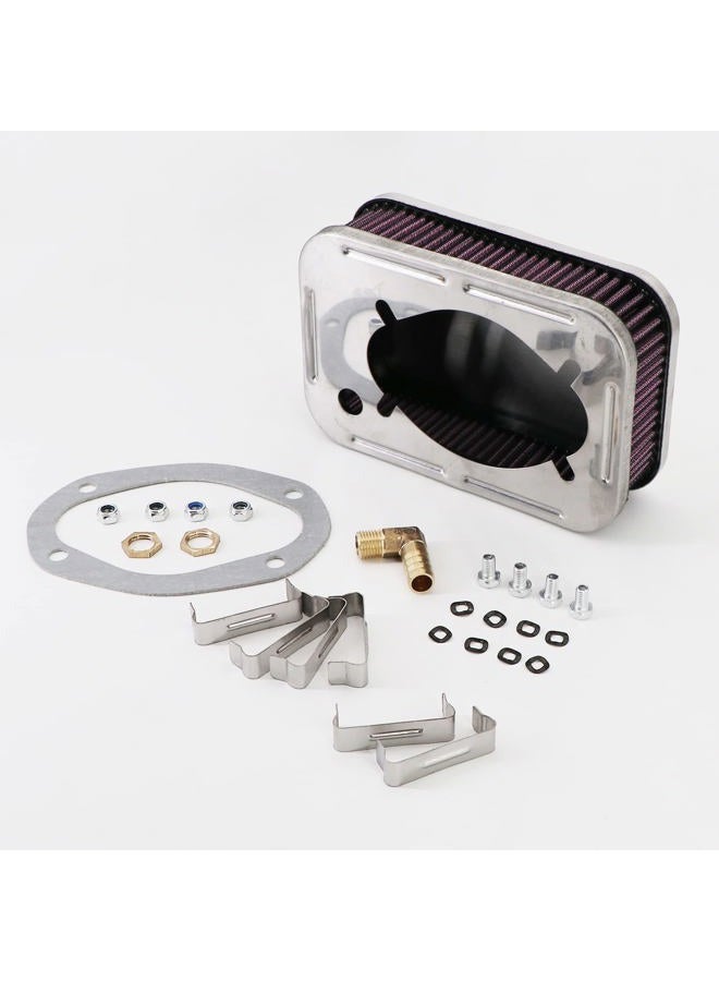 kipa Air Filter assembly for Weber DFEV DFAV 32/36 Washable Air Filter Cleaner 1 7/8" Tall 99217.472 - Image 2