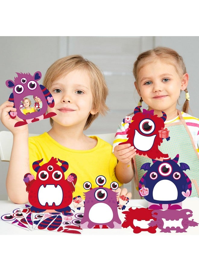 WATINC Mother's Day DIY Monster Frame Craft Kits - 112Pcs DIY Craft Kits for Kids, Make Your Own Monster Themed Picture Frame with Stickers, Party Favor Home Classroom Decoration Supplies - Image 4