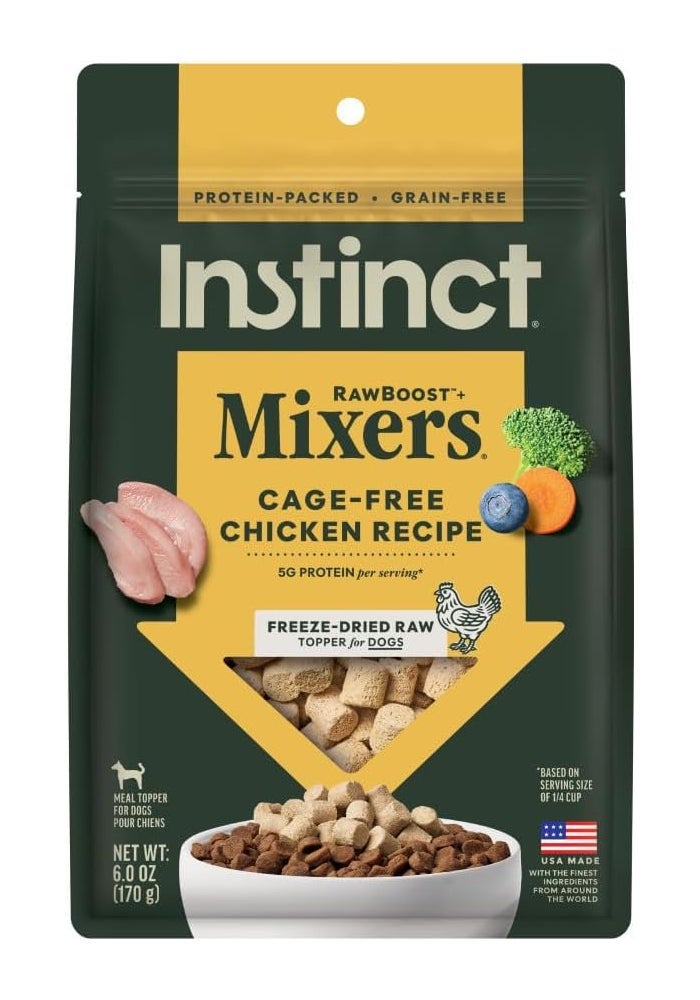 REF. Instinct Raw Boost Mixers Chicken Freeze Dried Dog Food Topper - 6OZ - Image 1