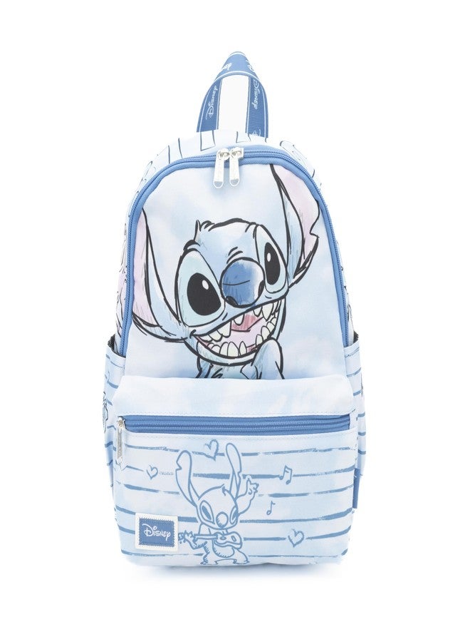 Wondapop - Stitch 13"" Nylon Daypack, Blue - Image 1