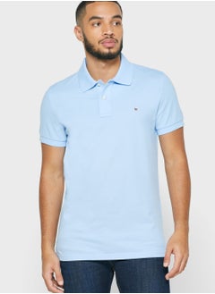 GANT Chest Logo Slim Fit Polo  - Image 1