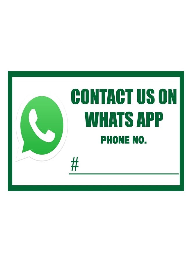 أوردرشوك - تواصل معنا عبر واتساب - لوحات إعلانية - لوحة شمسية للمكاتب والمتاجر - لوحة إعلانية مقاس 8x4 بوصة - Image 1