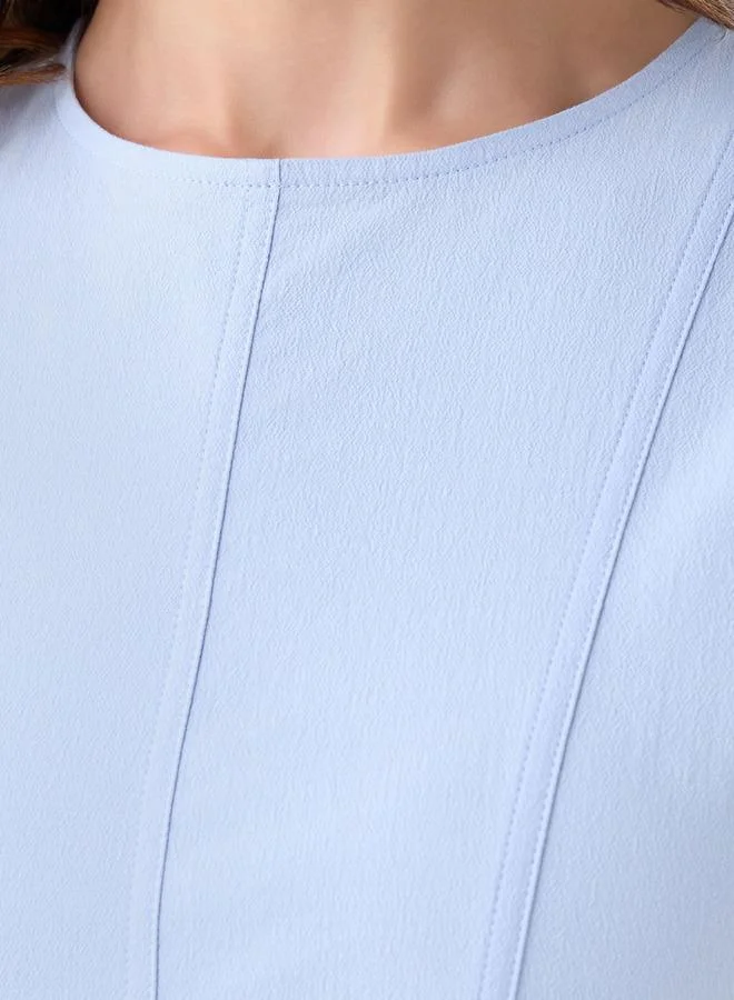 Iconic Iconic A line Midi Dress with Cap Sleeves