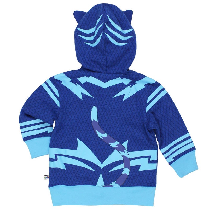 PJMASKS Little Boys' Toddler Catboy Hoodie, Blue, 3T - Image 4