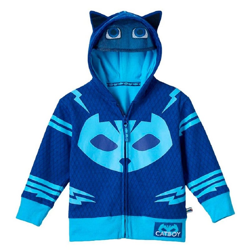 PJMASKS Little Boys' Toddler Catboy Hoodie, Blue, 3T - Image 1