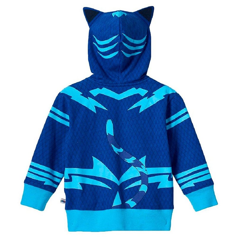 PJMASKS Little Boys' Toddler Catboy Hoodie, Blue, 3T - Image 5