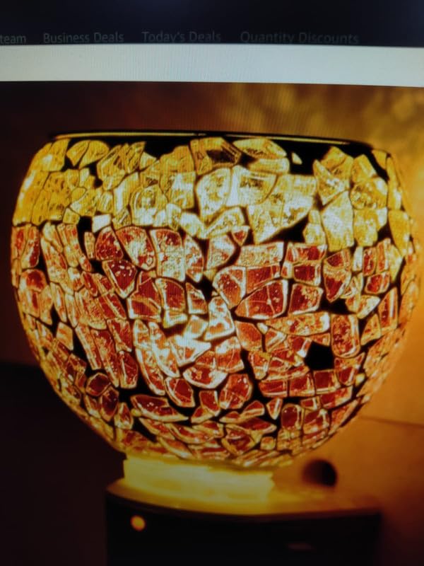 DS ENTERPRISE Lipi Store Ceramic Kapur Dani Electrical Camphor DiffuserHome Fragrance Aroma Glass Kapoor Dani Essential Oil Diffuser Burner Night Lamp2039Bruty - Image 5