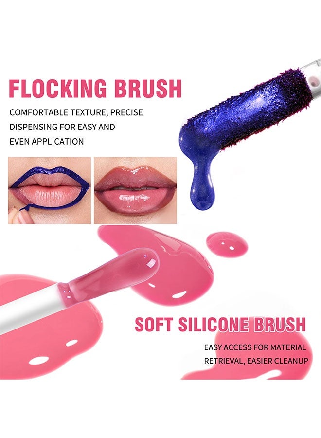 OLIBOLLA Double-Ended Peel Off Lip Liner & Color Changing Lip Oil，Long-Lasting Smudge-Proof Warm Caramel Nude Lip Tint&Lip Stain Liner，Hydrating High Shine Gloss for Defined, Fuller Nude Lips Waterproof, Transfer-Proof Soft Glam Lip Makeup #02 - Image 5
