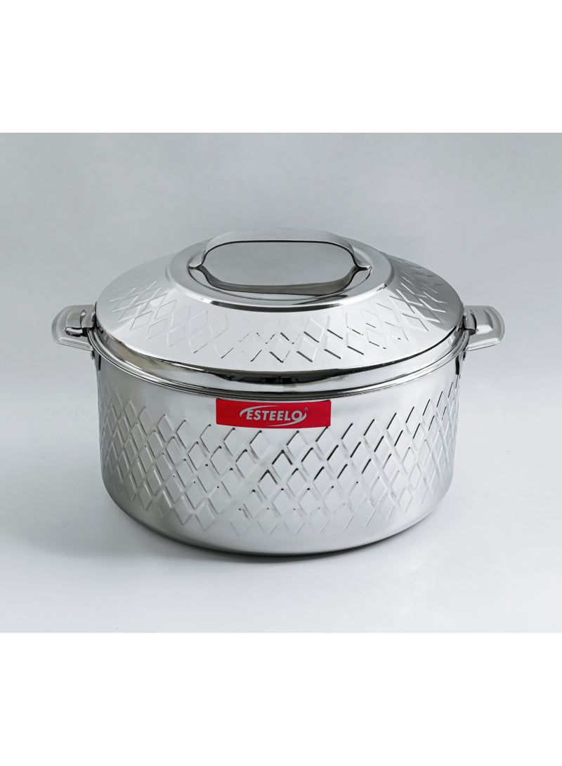 Esteelo 3-piece stainless steel food container set, multiple sizes: 3/4/6 liters - Image 2