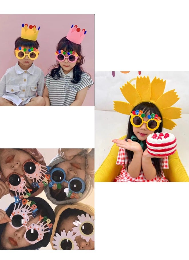 ShebSheb 3PCS  Birthday Party Balloons Glasses For Men Women Kids，Costume Glasses For  Party Decorations,   Birthday Party  - Image 5