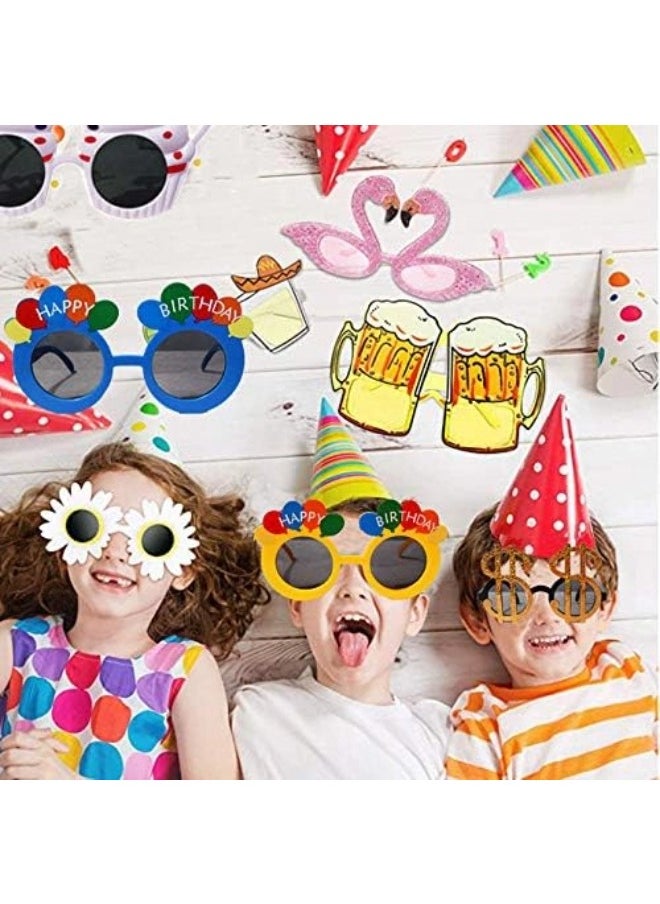 ShebSheb 3PCS  Birthday Party Balloons Glasses For Men Women Kids，Costume Glasses For  Party Decorations,   Birthday Party  - Image 3