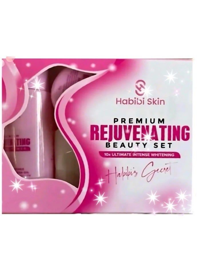 مجموعة  تجميل فاخرة لتجديد البشرة بـ 10 أضعاف التبييض المكثف النهائي