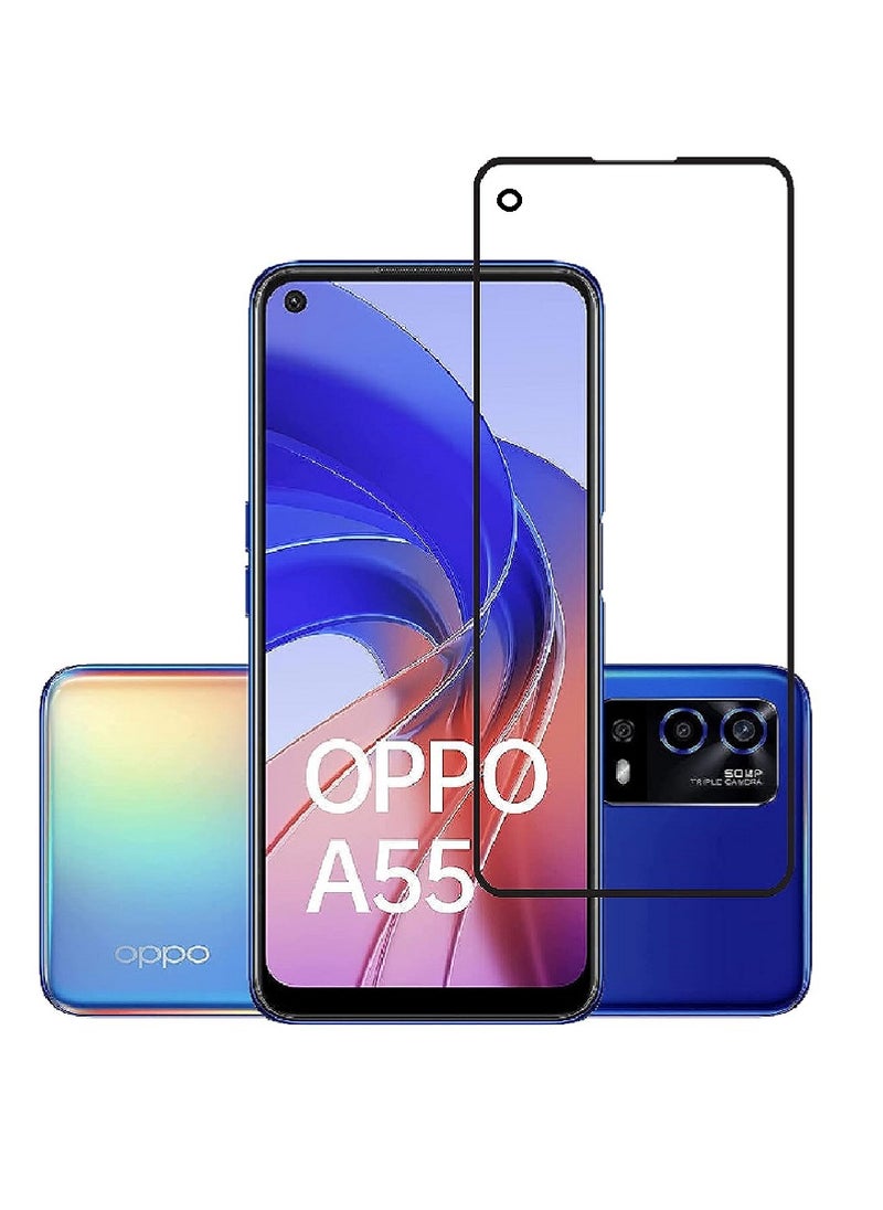 Super Tempered Glass Screen Protector 5D Designed For Oppo A55 4G Full Glue Edge to Edge Full Screen Coverage And Bubble Free - Image 1