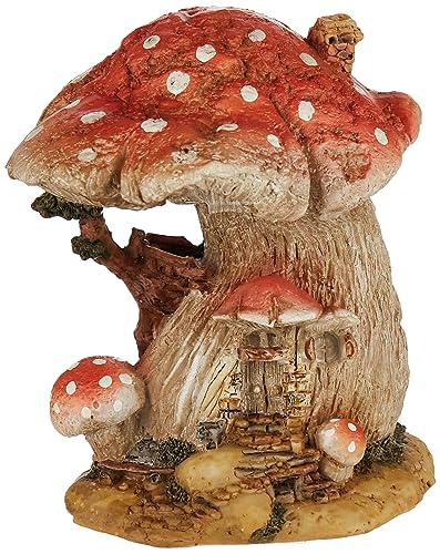 Top Collection Miniature Fairy Garden and Terrarium Red Mushroom Fairy House - Image 4
