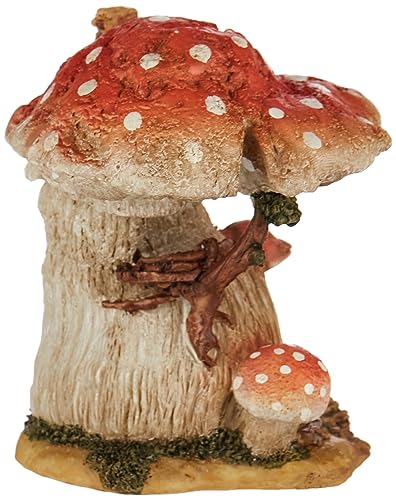 Top Collection Miniature Fairy Garden and Terrarium Red Mushroom Fairy House - Image 2