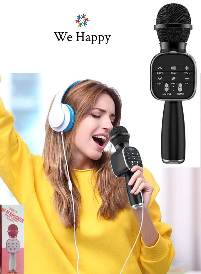We Happy 3 in 1 Portable Handheld Mic with Speaker Toy Wireless Karaoke Rechargeable Bluetooth Electronic For Kids - Image 1